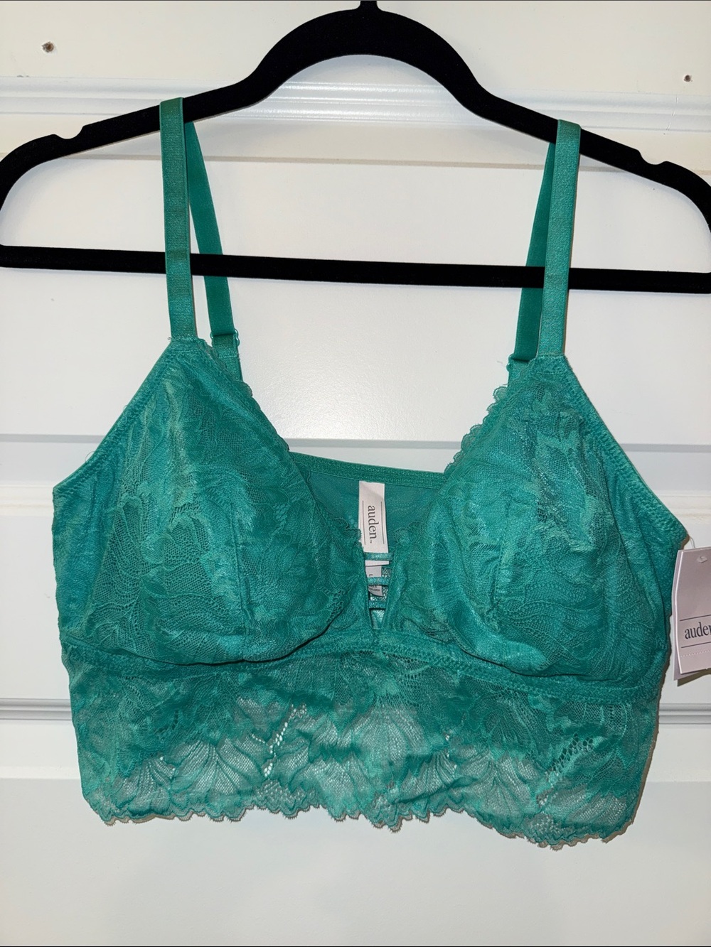 Auden Teal Lace Longline Bralette